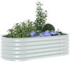 vidaXL Garten-Hochbeet 160x80x44 cm Verzinkter Stahl Silbern 45519 Bild 3