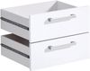 FMD Möbel - CALVIA 10 - 2 Schubkästen - melaminharzbeschichtete Spanplatte - Brillantweiß - 42 x 31,6 x 34,5cm Bild 4