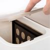 ONVAYA® Mülltrennsystem Ben | 36 Liter | Mülltrennung mit Mehreren Fächern | Mülleimer in Creme-weiß | Abfalleimer für Küche & Bad Bild 4