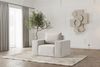Sofaset Designersofa ESTELLE 3-2-1 mit Schlaffunktion in Stoff Poso Creme Bild 2