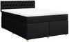 vidaXL Boxspringbett mit Matratze Schwarz 160x200 cm Stoff 3289040 Bild 3
