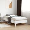 vidaXL Massivholzbett ohne Matratze Weiß 90x190 cm Kiefernholz 842727 Bild 3