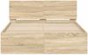 vidaXL Bettrahmen mit Kopfteil Sonoma 137 x 190 cm Holzwerkstoff 3402860 Bild 5