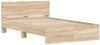 vidaXL Bettrahmen mit Kopfteil Sonoma 137 x 190 cm Holzwerkstoff 3402860 Bild 2