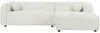 Vente-unique - OVOTAS Sofa Stoff Weiß - B 160 cm x H 70 cm x L 270 cm Bild 2