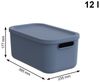 ROTHO Aufbewahrungsbox Albula Light 2er-Set Kiste 12l mit Deckel (Aufbewahrungsboxenset, 2er-Set) Bild 3