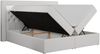 Boxspringbett - Doppelbett mit Multipocket-Matratze und LED - GOLD-6 - 140x200cm - Weiß Kunstleder - H4 Bild 4