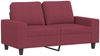 vidaXL 2-Sitzer-Sofa Weinrot 120 cm Stoff 359389 Bild 2