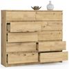 Raumhirsch Furniture Kommode mit 10 Schubladen 138 cm breit Holz Schrank, (viele Farbvarianten - Maße: 138 x 121 x 40 cm) - Hochwertig & stabil Bild 3