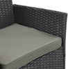 HTI-Living Garten-Essgruppe Outdoor Möbel Anthrazit 4-teiliges Set, (Stück, 4-tlg, 1 Zweisitzer, 2 Stühle, 1 Tisch), Sitzgruppe Terrassenmöbel Bild 5