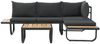 vidaXL 2-tlg. Garten-Ecksofa-Set mit Auflagen Aluminium WPC 44704 Bild 2