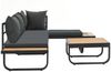 vidaXL 2-tlg. Garten-Ecksofa-Set mit Auflagen Aluminium WPC 44704 Bild 3