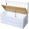 Kinder-Truhenbank EMIL 2er-Set mit Stauraum - Holz Hellbraun 50x60x30cm | Spielzeugtruhe mit Sitzbank Holztruhe Kinderzimmer Spielzeugkiste Bild 2