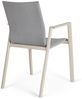 Gartenstuhl Enodo aus Aluminium, modern und stapelbar, gepolstert, beige Pelikan, Outdoor Bild 5
