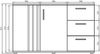 AX LIVING Kommode mit Schubladen Turell 2T3SZ – 120 cm, Weiß Bild 4