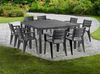 Dmora Gartentisch Campana, Picknickbasis, Mehrfachposition Garten-Esstisch, Mehrzweck-Außenbank, Made in Italy, 292x86 h74 cm, Anthrazit Bild 5