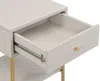 Vente-unique - MILAVIA Bedside table Holz, Platte BeigeGold - B 40 cm x H 55 cm x L 40 cm Bild 4