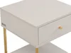 Vente-unique - MILAVIA Bedside table Holz, Platte BeigeGold - B 40 cm x H 55 cm x L 40 cm Bild 5