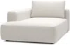 Vente-unique - DAVISO Chaise longue Stoff Beige - B 119 cm x H 84 cm x L 185 cm Bild 4