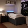 vidaXL Boxspringbett mit Matratze Dunkelgrau 80x200 cm Samt 3289891 Bild 5