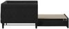 vidaXL Tagesbett Ausziehbar Schwarz 90x190 cm Samt 3197786 Bild 4