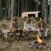 HOMECALL Klappbett Feldbett Camping klappbar 210×80 cm bis 240 kg (Campingbett extra breit mit 600D Oxford-Gewebe, verstärkte X-Beine, faltbares Klappbett mit Seitentasche) 600D Oxford-Gewebe, : Strapazierfähig & atmungsaktiv Bild 3