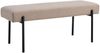 House Nordic Bank, Stein, schwarze Beine, 100x36x42,5 cm, HN1231 Bild 2