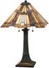 Elstead Lighting Inglenook Tischleuchte 2-Light Tiffany-Stil Bronze E27 Bild 2