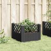 vidaXL Pflanzkasten mit Erdspießen Schwarz 43,5x43,5x43,5 cm PP 368007 Bild 3