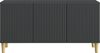 vidaXL TV-Schränk Schwarz 99 x 34,5 x 50 cm Holzwerkstoff 894716 Bild 5