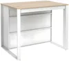 Vente-unique - OPOLE Küchenmöbel Holz, Platte BeigeWeiß - B 80 cm x H 90,5 cm x L 110,2 cm Bild 5