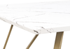 Esstisch Marmor Optik weiß / gold 150x80 cm MOLDEN Bild 5