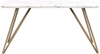 Esstisch Marmor Optik weiß / gold 150x80 cm MOLDEN Bild 4