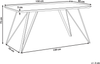 Esstisch Marmor Optik weiß / gold 150x80 cm MOLDEN Bild 2