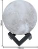 Grundig LED Nachtlicht Mond Lampe 3D Nachtlampe Mondkugel Tischlampe Mondlicht Tischleuchte, LED fest integriert, Natürliches Weiß, Stimmungsvolles Orange, Mystisches Rosa, leuchtet in 3 Farben Bild 3