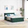 vidaXL Ottoman-Bett mit Matratze Dunkelgrün 140x190 cm Samt 3311774 Bild 3
