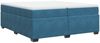 vidaXL Boxspringbett mit Matratze Dunkelblau 200x200 cm Samt 3285309 Bild 2