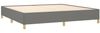 vidaXL Boxspringbett mit Matratze Dunkelgrau 200x200 cm Stoff, Härtegrad: H2 [3142522] Bild 4
