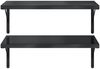 vidaXL Wandregale 2 Stk. 75x40 cm Schwarz Edelstahl 3214514 Bild 5