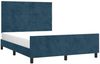 Doppelbett, Bettgestell Modernen ohne Matratze Dunkelblau 140x200 cm Samt d2053e Bild 3