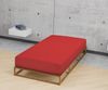 Biberna Jersey-Spannbetttuch, 100 % Baumwolle, Rot, 1x 180x200 cm - 200x200 cm Bild 3