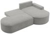 Ecksofa Schlafsofa Sofa GIRONA Stoff Arena Grau Ottomane Rechts Bild 4