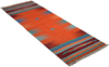 Looma 'Sheida' Kelim Gashgai handgewebt, Schurwolle Orange, 66x201 cm Bild 5