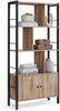 Calicosy Bibliothek mit 6 Fächern und 2 Türen – L74 cm - Braun Bild 3