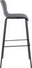 2er Set Barhocker Hoover Stoff 4-Fuß Gestell schwarz, grau Bild 5