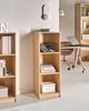 Bücherregal mit 3 Ebenen ZEHNA 117 cm Hellbraun Bild 3