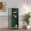 Vitrinenschrank Säkylä Stahl 150x50x35 cm Tannengrün [en. casa] Bild 3