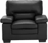 Vente-unique - MIMAS Sofa and armchair set Leder Schwarz - B 90 cm x H 96 cm x L 210 cm104 cm Bild 2