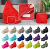 Green Bean® Bean Bag-Sitzsack + Hocker, 2er-Set, waschbar & schmutzabweisend, Polyester / PVC, EPS-Füllung, Rot Bild 2