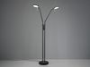Moderne LED Stehlampe MONZA dimmbar, 2-flammig Schwarz, Höhe 160cm Bild 5
